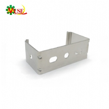U-Shaped Stainless Steel Stamping Bracket with Mounting Holes for Electrical Equipment