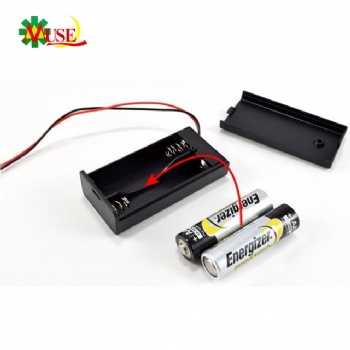3V 2xAA Battery Holder with Lead Wires
